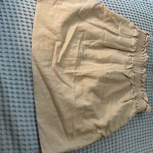 J. Crew size 00 linen-like tan short skirt